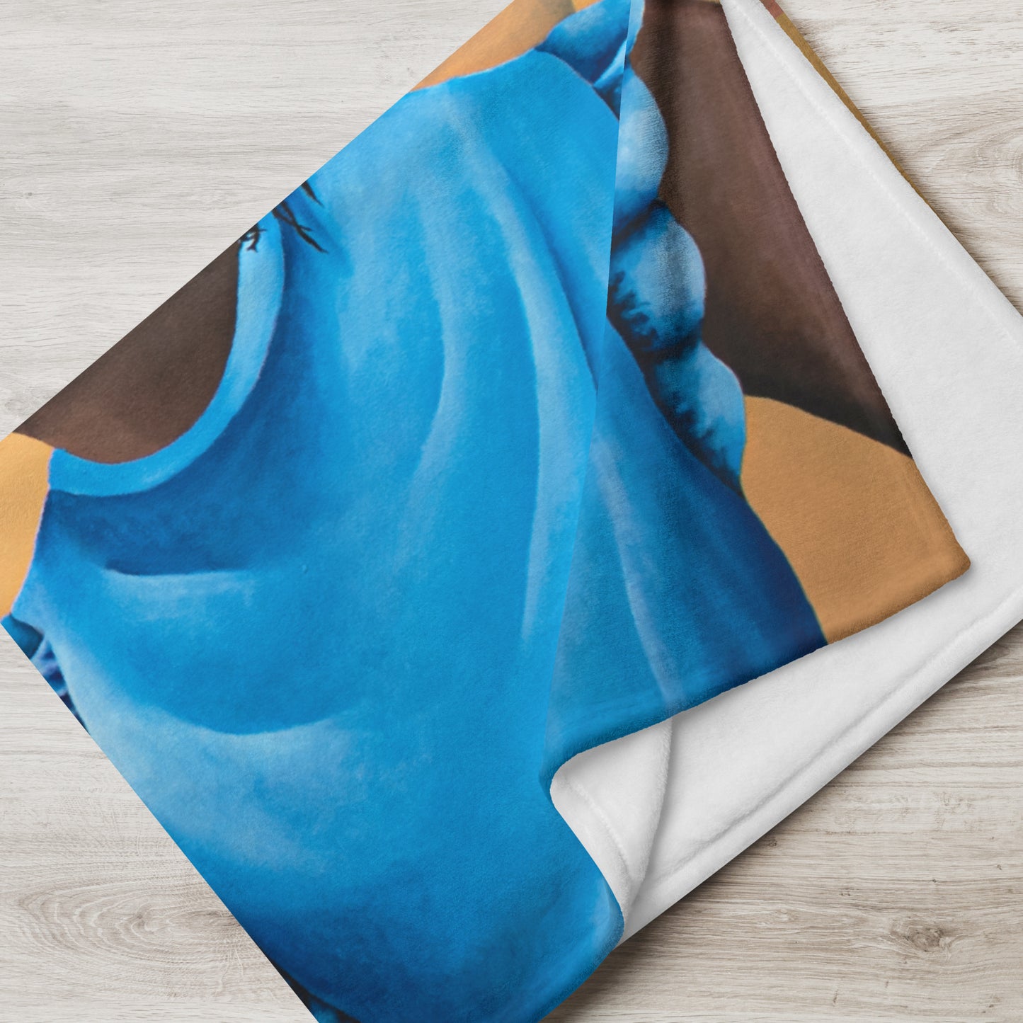 Girl Blowing Bubbles Throw Blanket